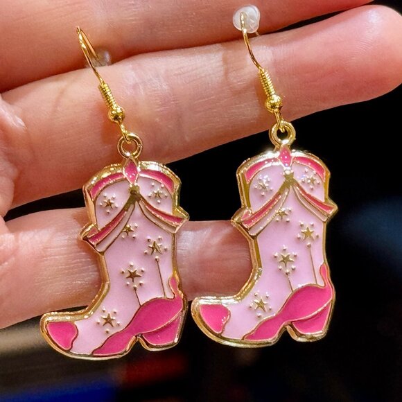 Made to order Mix and Match Cowgirl Earrings Cowgirl Boot Cowgirl Hat Earrings - Picture 4 of 6